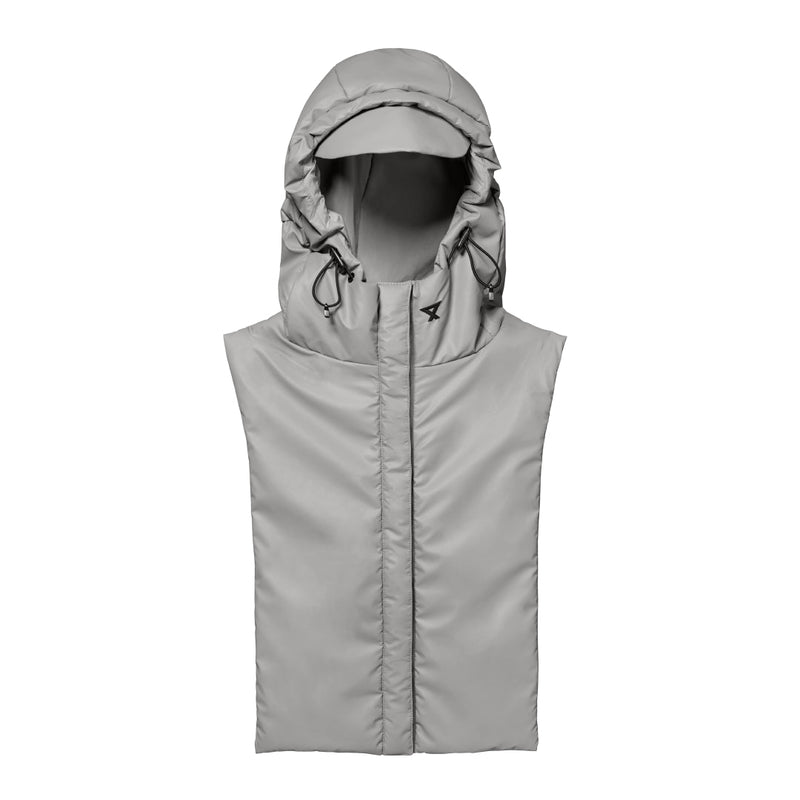 Capucha impermeable para bicicleta gris — vista 1