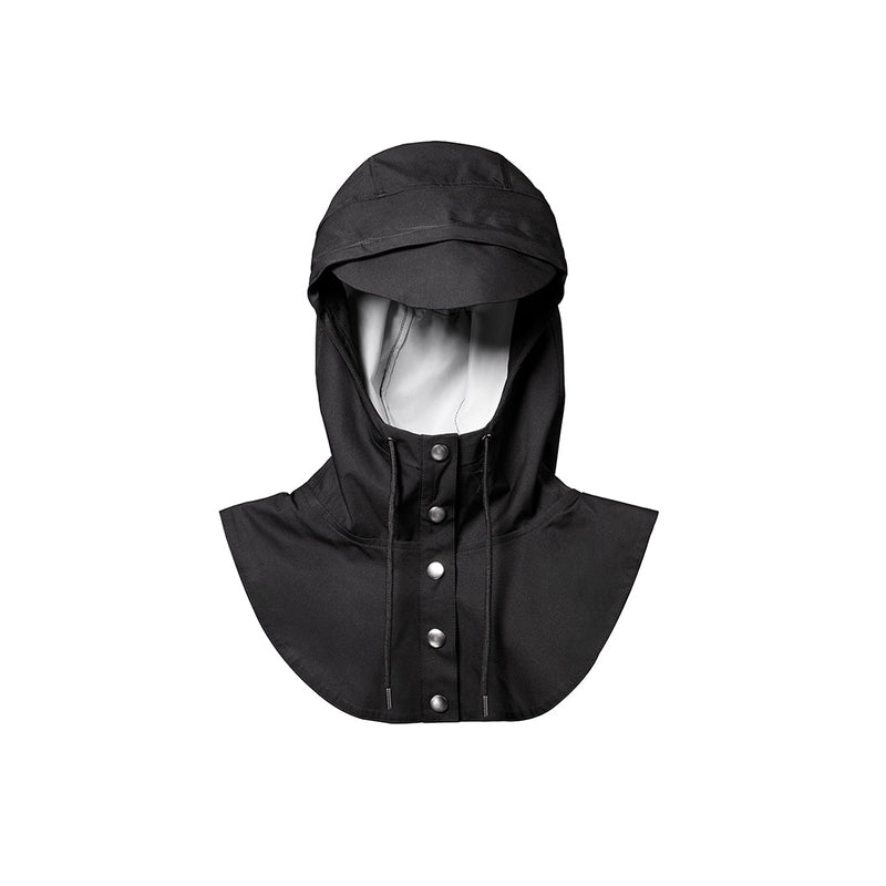 Capucha de lluvia Fudini negra — vista 1