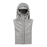 Capucha impermeable para bicicleta gris — vista 1