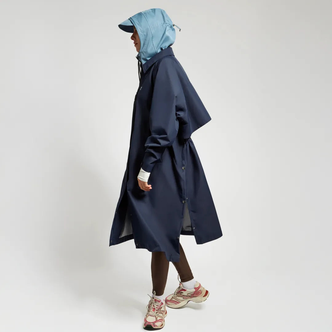 Capucha de lluvia Fudini azul grisáceo — vista 3
